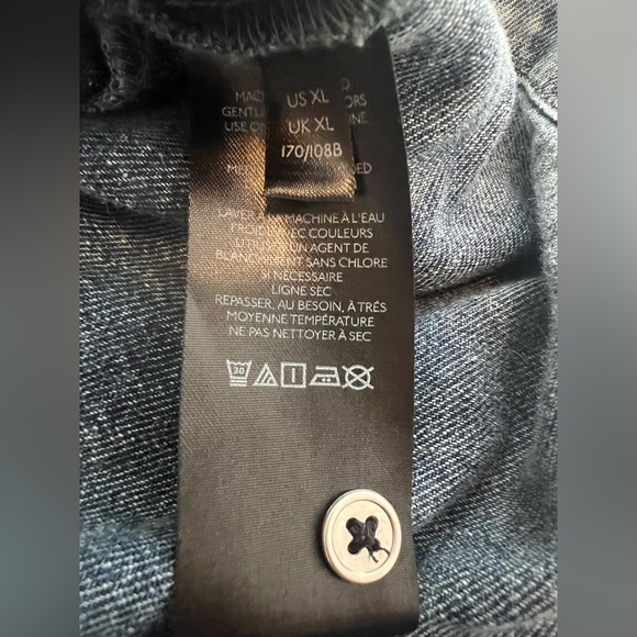 Pilcro Anthropologie Women XL Light Denim ½ Button-Up ½ Sleeve Shirt (0655) - Picture 8 of 12